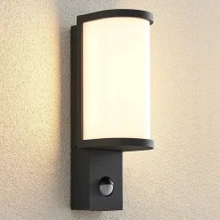 Lucande Jokum udendørs LED-væglampe, IP54, sensor