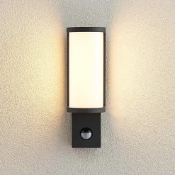 Lucande Jokum udendørs LED-væglampe, IP54, sensor