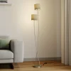 Lucande Juljana gulvlampe, 2 lk., stofskærme