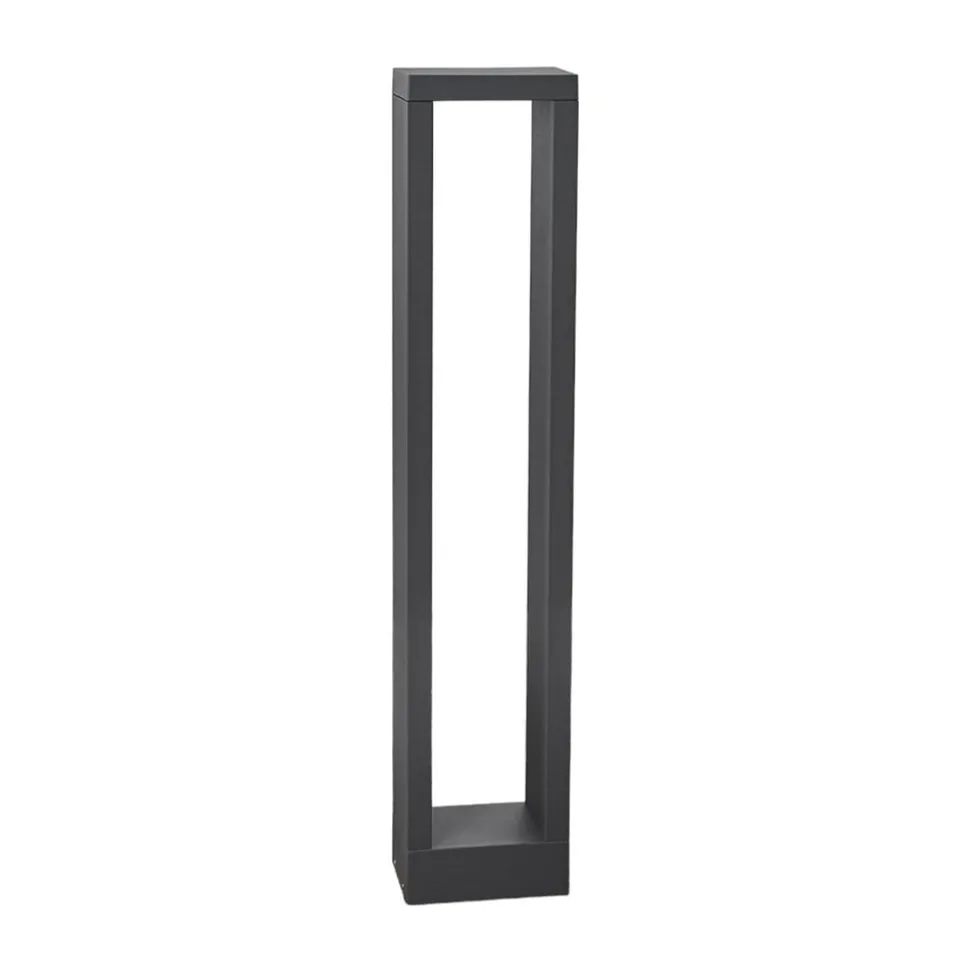 Lucande Jupp LED-vejlampe, sæt med 4, 60 cm, antracit, IP54