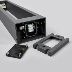 Lucande Jupp LED-vejlampe, sæt med 4, 60 cm, antracit, IP54