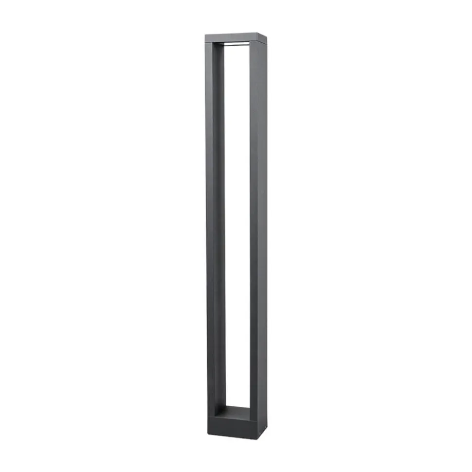 Lucande Jupp LED-vejlampe, sæt med 4, 90 cm, antracit, IP54