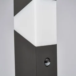 Lucande Kiran sokkellampe, 60 cm, sensor, grå, IP44, E27