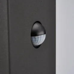 Lucande Kiran sokkellampe, 60 cm, sensor, grå, IP44, E27