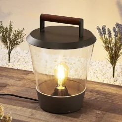 Lucande Larkyn bordlampe, udendørs dekoration