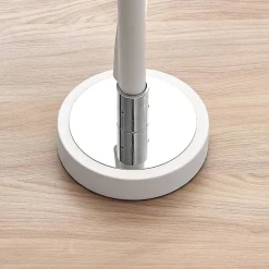 Lucande LED-bordlampe Edano, 60 cm, hvid, tekstil, dæmpbar