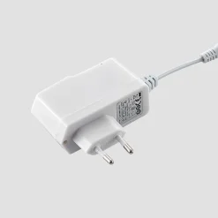 Lucande LED-bordlampe Edano, 60 cm, hvid, tekstil, dæmpbar