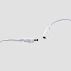 Lucande LED-bordlampe Edano, 60 cm, hvid, tekstil, dæmpbar