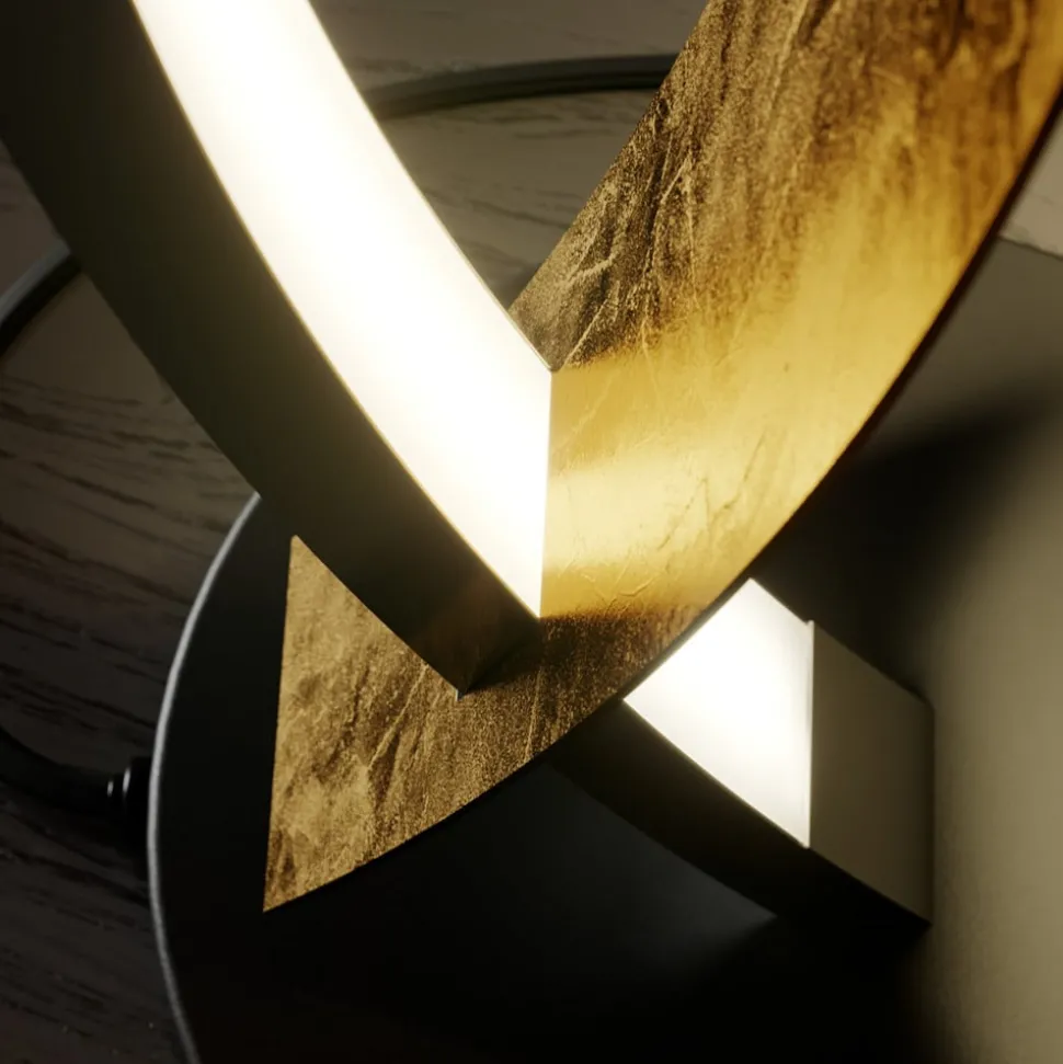 Lucande LED-bordlampe Marija, sort, dæmpbar, 62 cm