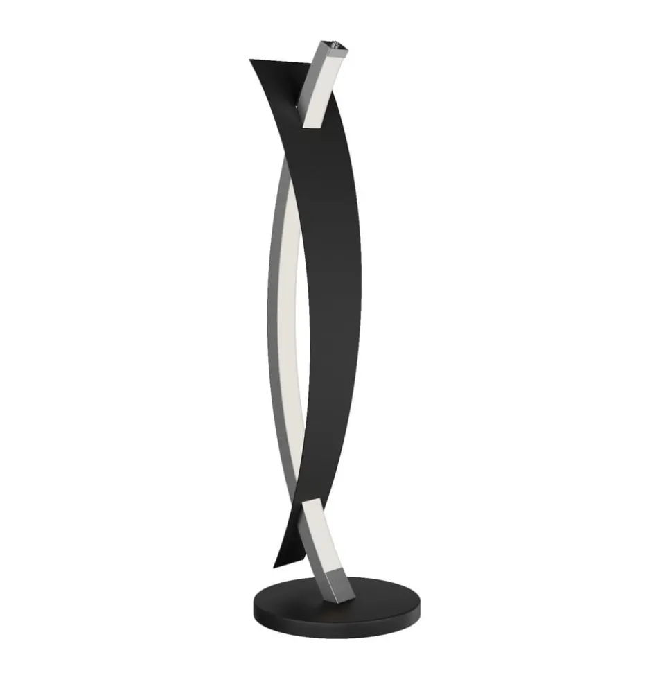 Lucande LED-bordlampe Marija, sort, dæmpbar, 62 cm