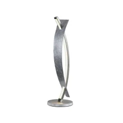 Lucande LED-bordlampe Marija, sølvfarvet, dæmpbar, 62 cm