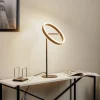 Lucande LED-bordlampe Yekta, sort, 59 cm, dæmpbar