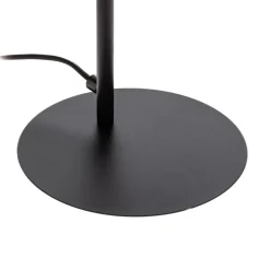 Lucande LED-bordlampe Yekta, sort, 59 cm, dæmpbar