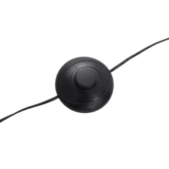 Lucande LED-buelampe Boga, sort, metal, dæmpbar
