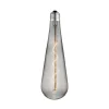 Lucande LED-dråbepære E27 4W, røgfarvet, Ø 9 cm, 1800K