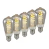 Lucande LED E27 ST64 4W 1.800K dæmpes, titan 5 stk