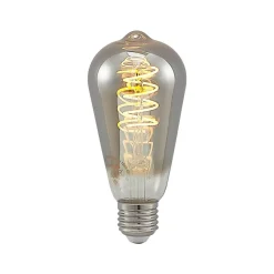 Lucande LED E27 ST64 4W 1.800K dæmpes, titan 5 stk