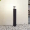 Lucande LED-gadelampe Dakil, sort, aluminium