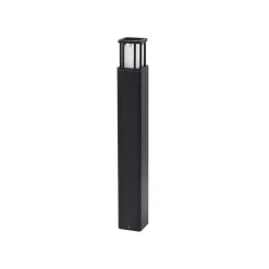 Lucande LED-gadelampe Dakil, sort, aluminium