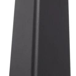 Lucande LED-gadelampe Dakil, sort, aluminium