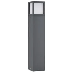 Lucande LED-gadelampe Dewari, 65 cm, mørkegrå, IP54
