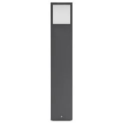 Lucande LED-gadelampe Dewari, 65 cm, mørkegrå, IP54