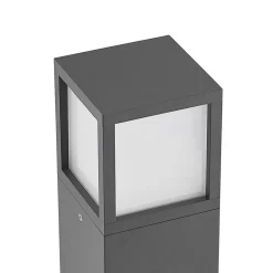 Lucande LED-gadelampe Dewari, 65 cm, mørkegrå, IP54