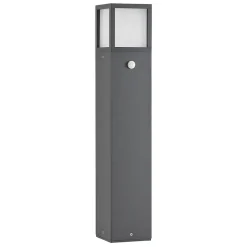 Lucande LED-gadelampe Dewari, bevægelsessensor, 65 cm, IP54