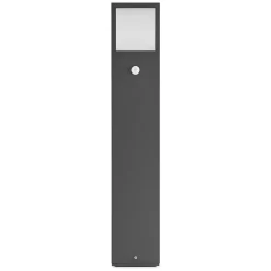 Lucande LED-gadelampe Dewari, bevægelsessensor, 65 cm, IP54