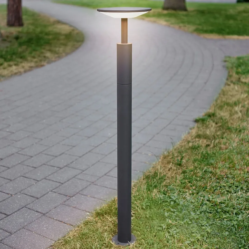 Lucande LED-gadelampe Fenia, 100 cm, antracit, IP65