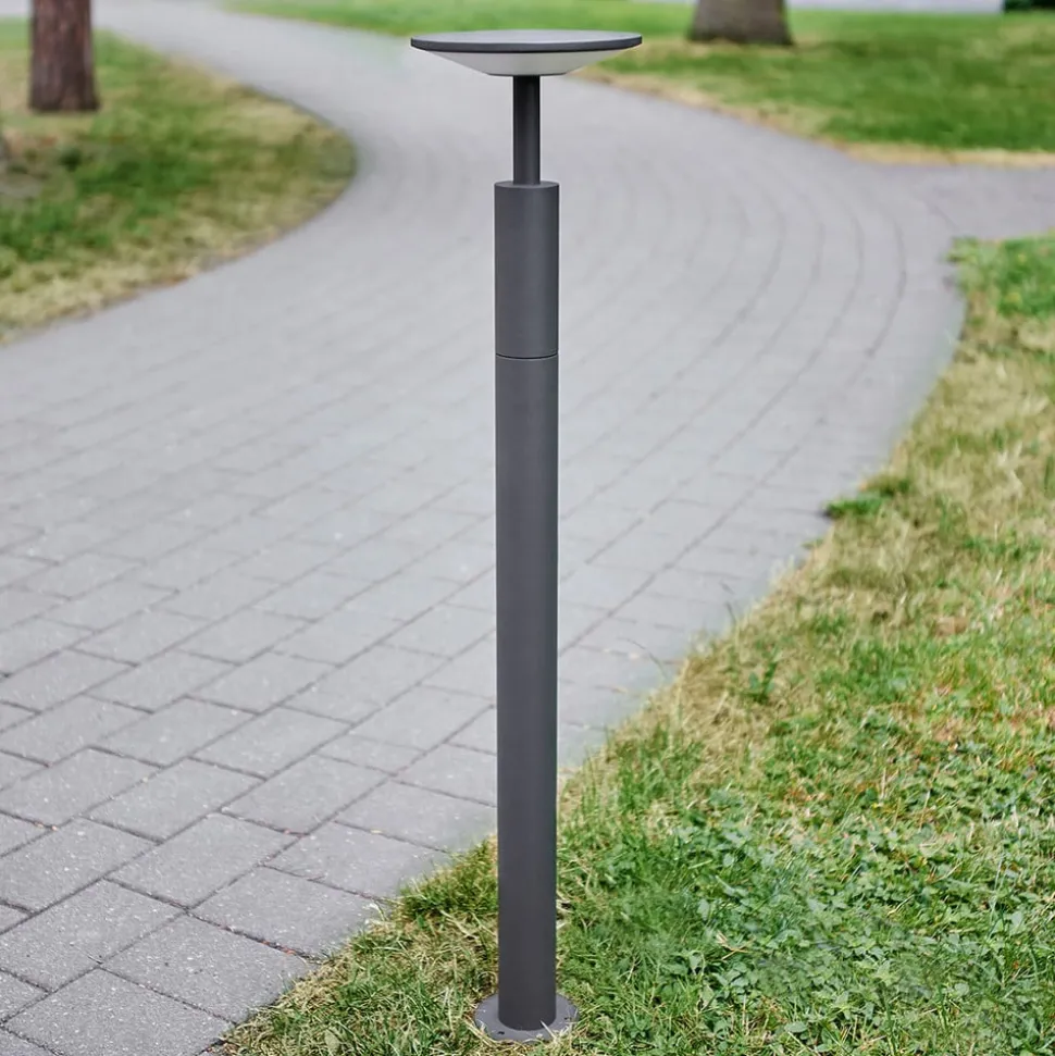Lucande LED-gadelampe Fenia, 100 cm, antracit, IP65
