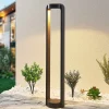 Lucande LED-gadelampe Habsa, 80 cm, antracit, metal