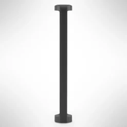 Lucande LED-gadelampe Habsa, 80 cm, antracit, metal