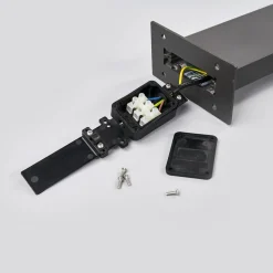 Lucande LED-gadelampe Juvia, 100 cm, bevægelsessensor, IP54