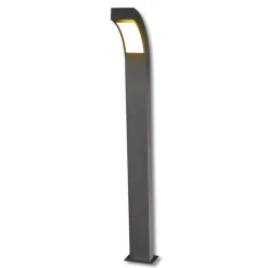 Lucande LED-gadelampe Lennik, 100 cm, antracit, metal