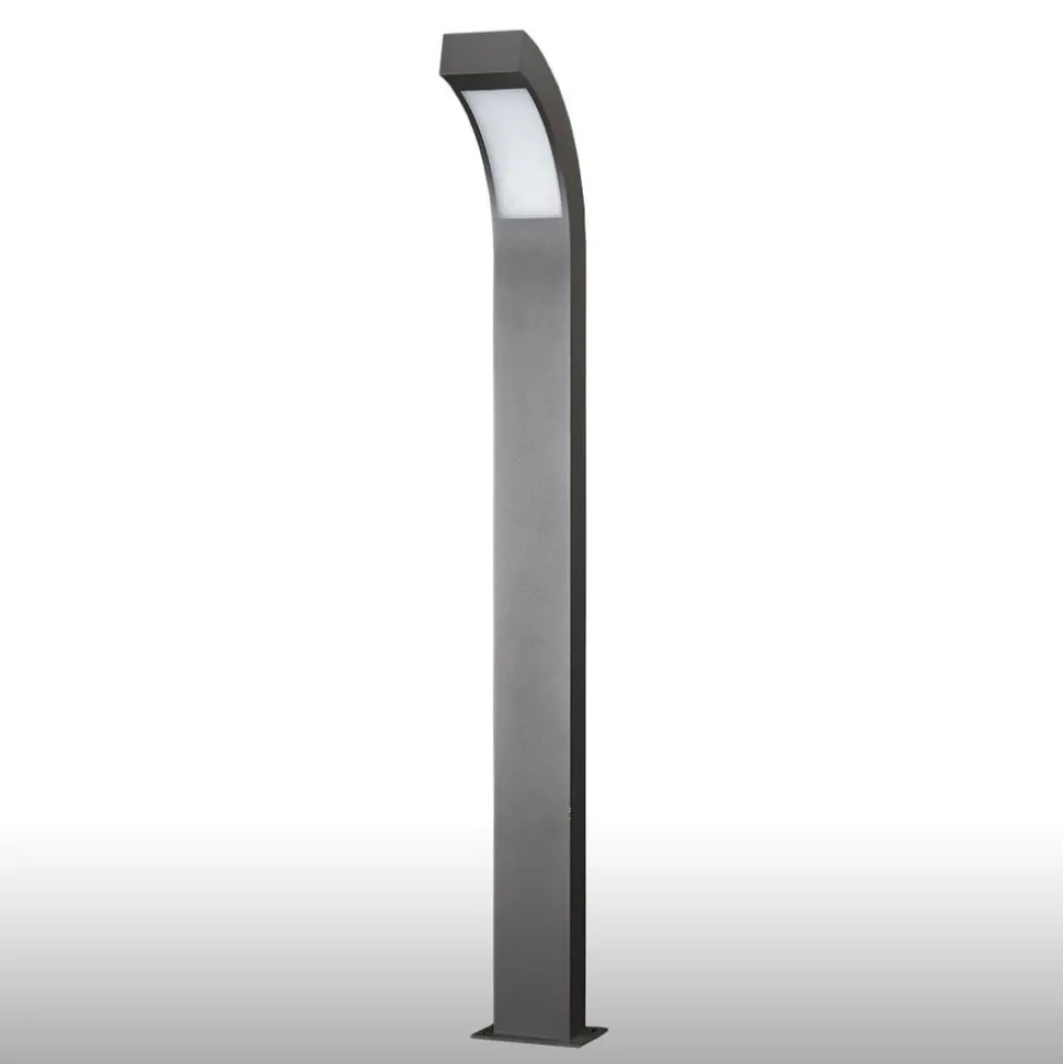 Lucande LED-gadelampe Lennik, 100 cm, antracit, metal