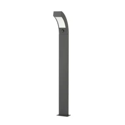 Lucande LED-gadelampe Lennik, sensor, 100 cm, antracit
