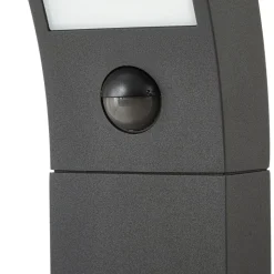 Lucande LED-gadelampe Lennik, sensor, 100 cm, antracit