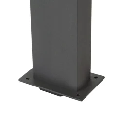 Lucande LED-gadelampe Lennik, sensor, 100 cm, antracit