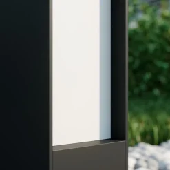 Lucande LED-gadelampe Lirka, 2 lyskilder, grå, metal, 60 cm