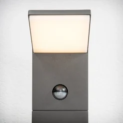 Lucande LED-gadelampe Nevio, sensor, 100 cm, antracit