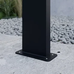 Lucande LED-gadelampe Nevio, sensor, 60 cm, antracit