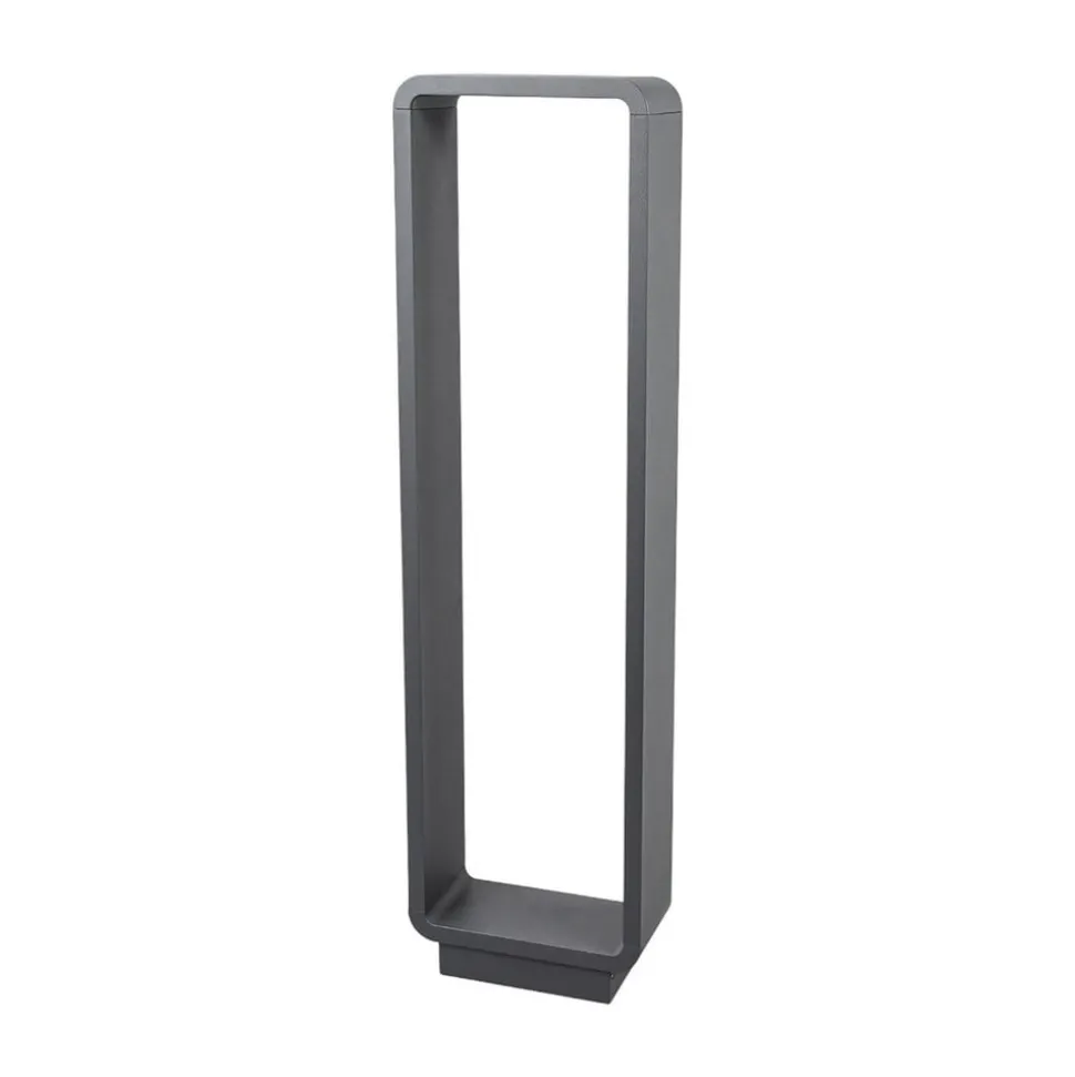 Lucande LED-gadelampe Ninon, 80 cm, antracit, metal