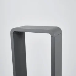 Lucande LED-gadelampe Ninon, 80 cm, antracit, metal