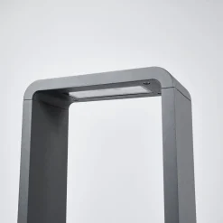 Lucande LED-gadelampe Ninon, 80 cm, antracit, metal