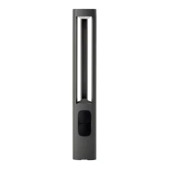 Lucande LED-gadelampe Pirron, højde 80 cm, stikkontakt, IP54