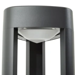 Lucande LED-gadelampe Pirron, højde 80 cm, stikkontakt, IP54
