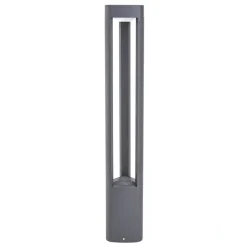 Lucande LED-gadelampe Pirron, 80 cm, trekantet, IP54