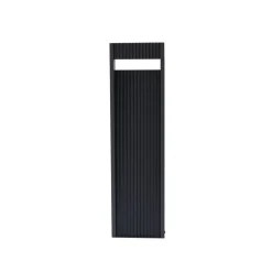 Lucande LED-gadelampe Tavion, 60 cm, antracit, IP65