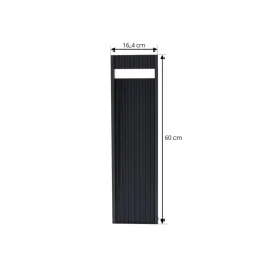 Lucande LED-gadelampe Tavion, 60 cm, antracit, IP65